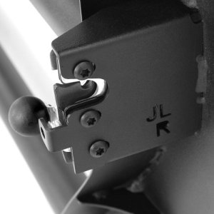 Jeep Gladiator JT Door Replacements - Rear - Go Rhino - Trailline Tube Doors - Black textured powder coat - `20-`21 Jeep Gladiator JT Door Replacements - Rear - Go Rhino - Trailline Tube Doors - Black textured powder coat - `20-`21